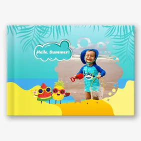 Summer Vacation photo book template